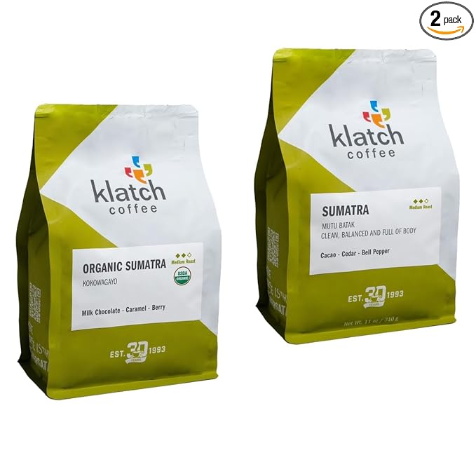 Bean Box Sampler - Roasted by Klatch 2-Pack Whole Bean Coffee Gourmet Coffee