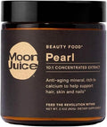 Moon Juice Pearl Powder Supplement - Collagen Support for Hair Skin &amp Nails - Anti-Aging Antioxidant Mineral with Calcium - Sustainably Sourced Non-GMO - 2.1 oz 30 Servings