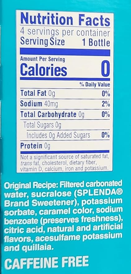 4 Pack of Soda Pop Soft Drink 12oz Glass Bottles (12oz Diet Cream Soda)