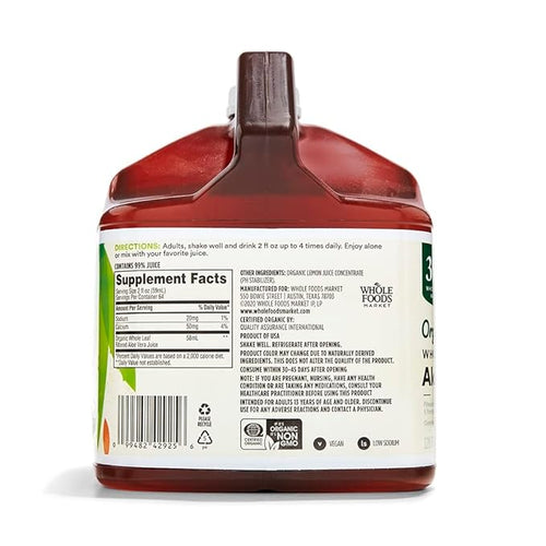 365 by Whole Foods Market Organic Whole Leaf Aloe Vera Juice 128 Fl Oz