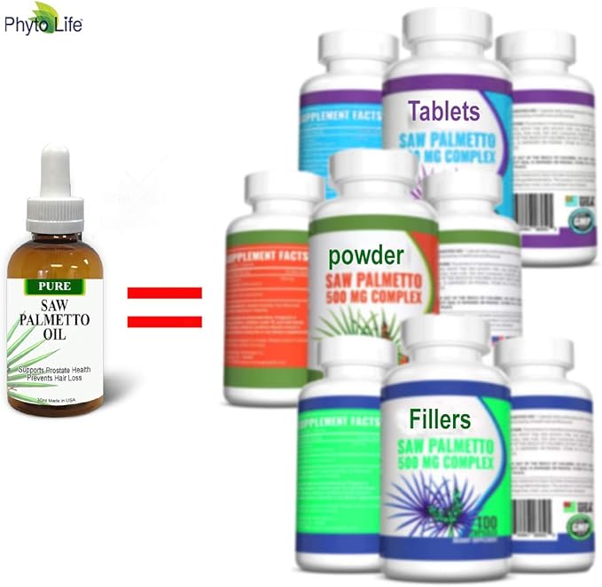 Pure Saw Palmetto Oil – 95-98% Concentrated Organic Extract – Liquid Saw Palmetto for Men &amp Women – Alternative to Capsules &amp Powder – 2 Fl Oz
