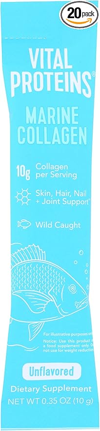 Vital Proteins Marine Collagen Stick Unflavored 10 Gm 0.35 Ounce (Pack of 20)