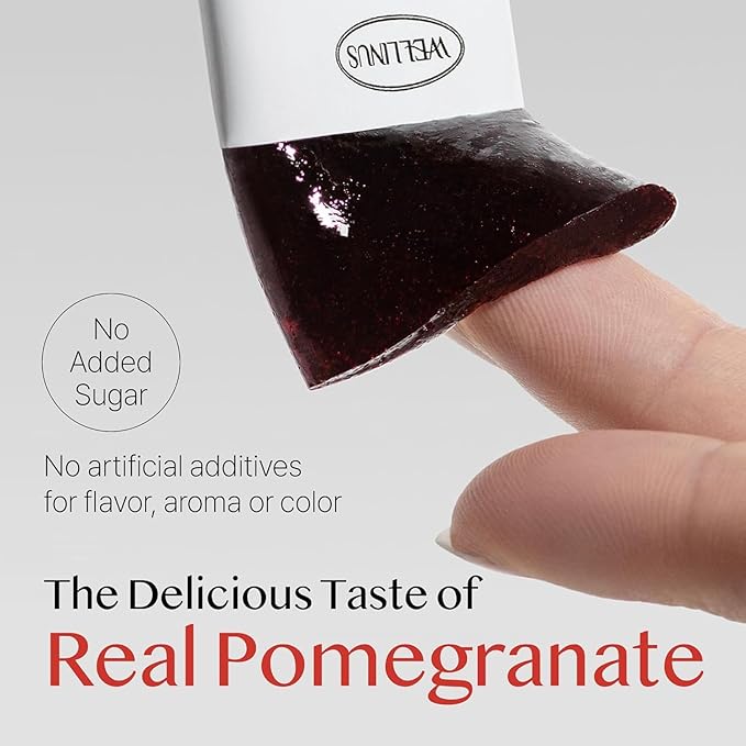 WELLINUS Collagen Jelly Stick Marine Collagen Fast Absorbing Snack Ultra-Low Weight Molecular Marine Collagen HACCP Certified 22.05 oz/Pack of 25 (3 Pack Pomegranate Mango Blueberry)