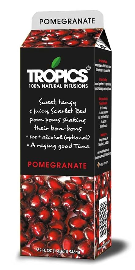 Tropics Pomegranate Drink Mix 32 Fluid Ounce - 4 per case.