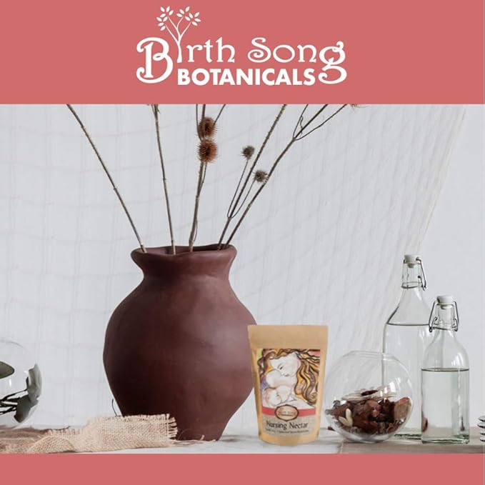 Birth Song Botanicals Nursing Nectar Herbal Breastfeeding Tea – Organic Lactation Tea to Increase Milk Supply Enhance Milk Production &amp Breastmilk Flow* – 40 Servings