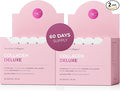 Swedish Collagen Deluxe | 12500 mg Hydrolyzed Marine Collagen Liquid Supplement - 60 x 25 ml Daily Shots (2 Pack 30 in Each) | Hyaluronic Acid Biotin and Vitamin C for Hair Skin Nails and Joints