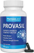 Provasil Maximum Strength Brain Supplement - Boosts Memory &amp Focus - Increases Mental Performance &amp Cognitive Health - Phosphatidylserine Resveratol Folate Ginkgo Leaf Bacopa &amp More -