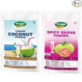 Yeshvi NATURAL Tender Coconut Water Powder &amp Spicy Guava Powder Combo Pack Instant Drink Powder Powder make juice 200gm