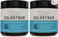 Live Conscious Colostrum Powder - Grass Fed Bovine Colostrum Supplement with Lactoferrin for Iron Absorption - Immune System Supplement (2-Pack)