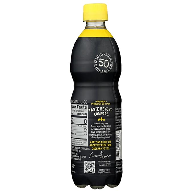 Ingrilli Organic Lemon Squeeze 16 Fl Oz Bottle (Pack of 6)