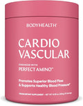 BodyHealth Cardio Vascular with PerfectAmino Blood Flow and Heart Health Supplement Support with CoQ10 Nicotinamide Riboside Resveratrol and D-Ribose Chocolate Flavor 30 Servings