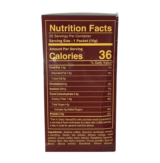 Slimming Mocha Coffee – Burn + Control Herbal Coffee – Metabolism &amp Weight Management – Premium Arabica &amp Robusta Blend – Sugar Free Gluten Free Keto Friendly
