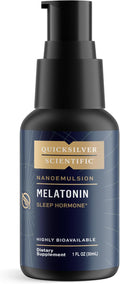 Quicksilver Scientific Liposomal Melatonin - Bedtime Jet Lag &amp Immune Support Liquid for Adults - Efficient Superior Absorption 1mg to Minimize Morning Drowsiness (30 ml)