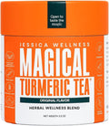 JESSICA WELLNESS Magical Turmeric Ginger Tea Black Pepper and Stevia | Ginger Turmeric Tea Organic Blend | 3.5 oz (Original Flavor)
