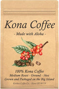 100% Kona Coffee - Ground - Medium Roast - 1 lb (16oz) - Farm Fresh - Grown and Packaged on the Big Island of Hawaii - Keokea Coffee Co.