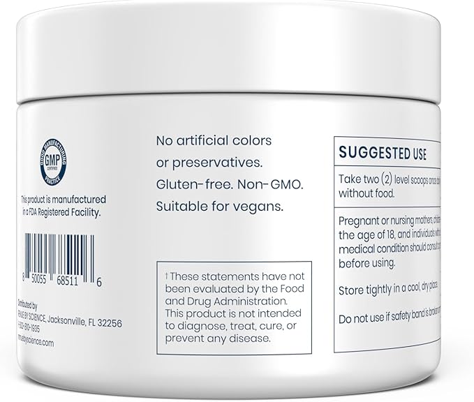 Renue By Science Nicotinamide Riboside | 1000mg Nicotinamide Powder - High Strength NR NAD Powder Sublingual Citrus Burst Flavor | Manufactured in The USA &amp Third-Party Tested | 60 Servings