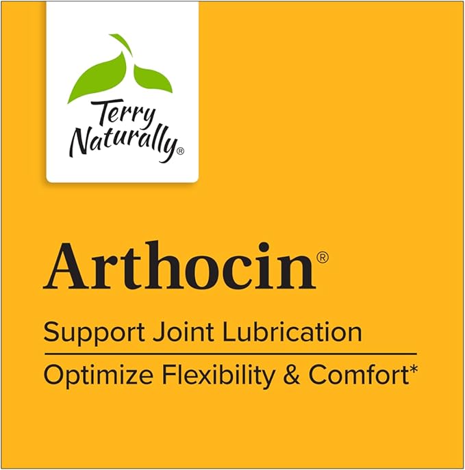Terry Naturally Arthocin - Boswellia Serrata Capsules with Devil's Claw &amp Curcumin - Supplement to Support Joint &amp Spine Health - Herbal Supplement Aids Comfort &amp Absorption - 60 Capsules
