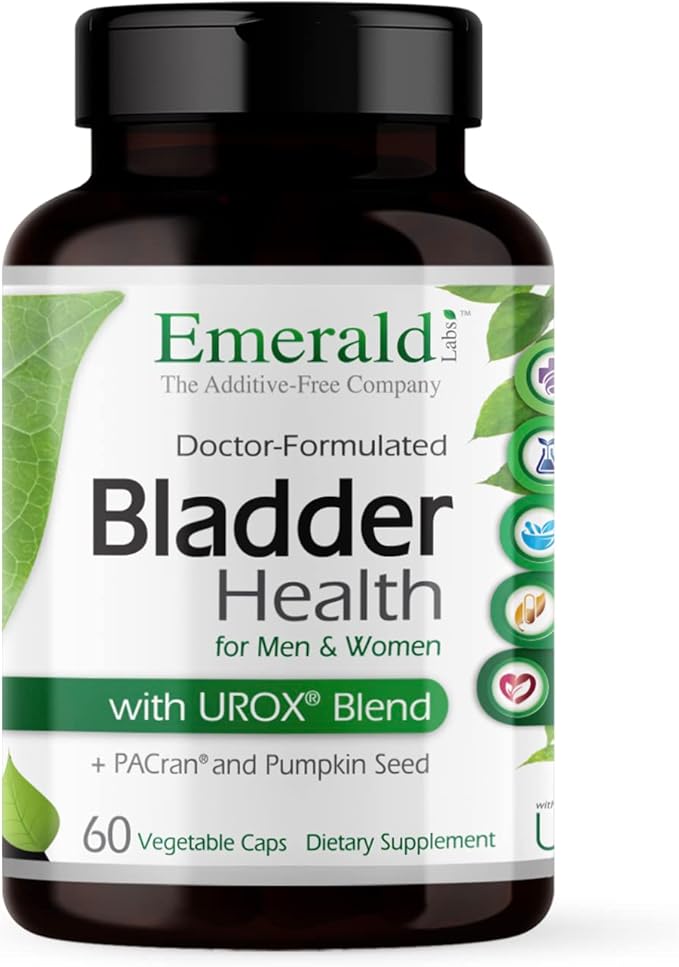 EMERALD LABS Bladder Health - Cranberry Extract Supplement with Pumpkin Seed Extract &amp Horsetail - Offers Urinary Tract Support* - 60 Vegetable Capsules (30-Day Supply)
