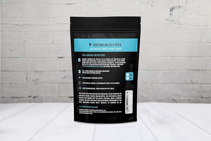 Organic Cold Brew Coffee - Guatemalan Coffee Beans - Ground Medium Roast 2lbs and Colombian Reserve Single Origin Coarsely Ground Coffee - Dark Roast 1lb