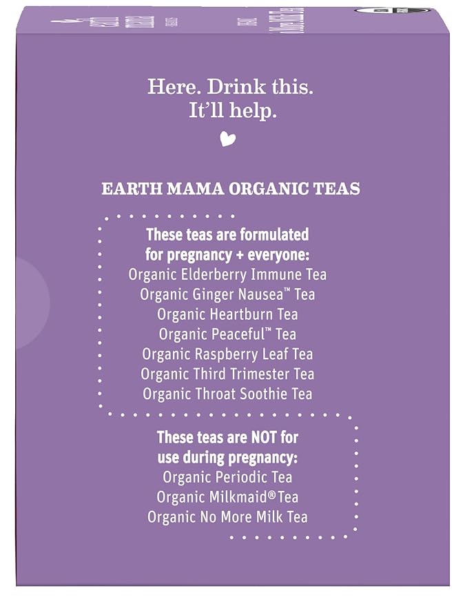 Earth Mama Organic No More Milk Tea | Reduce Breast Milk Production Stop Breastfeeding &amp Wean Lactation Postpartum Essentials for New Moms | 96 Teabags | Caffeine Free &amp Non-GMO