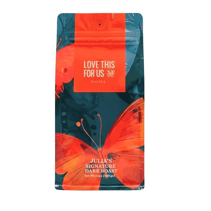 Love This for Us! Coffee - Julia’s Signature Dark Roast Coffee - Dark Roast with Robust Full-Bodied Taste - Brew Created in Memory of Julia for Roadside Safety Awareness - Ground Coffee - 12oz