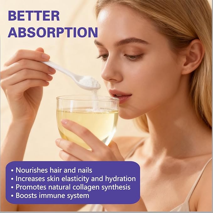 Collagen Peptides Powder for Skin Hair and Nails Bovine Hydrolyzed Collagen Peptides for Women and Men Unflavored Protein Supplements 16 oz 45 Servings