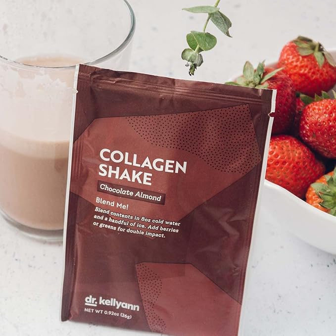 Dr. Kellyann Keto Chocolate Almond Shakes (7 Servings) – Grass-Fed Collagen Protein Keto &amp Paleo-Friendly Gluten-Free