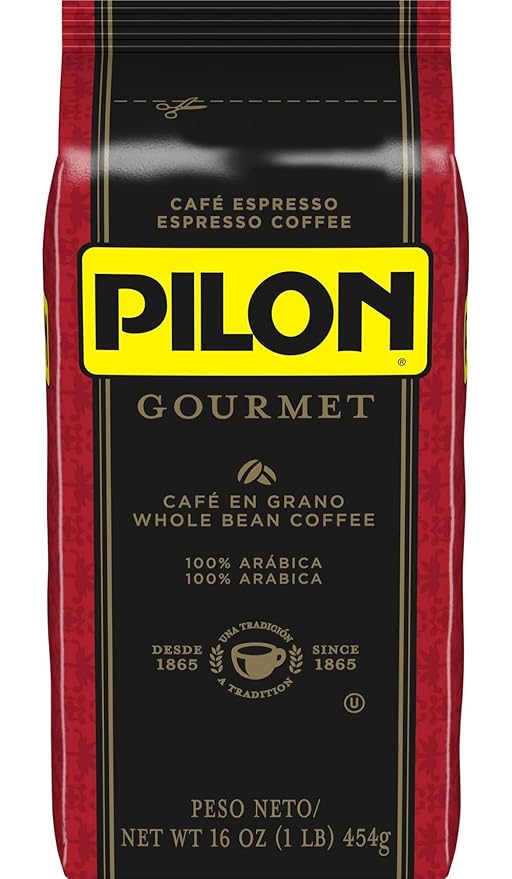 Pilon Gourmet Whole Bean Restaurant Blend Espresso Coffee 16 Ounce
