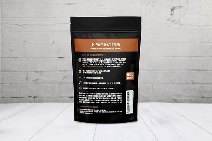 Organic Cold Brew Coffee - Guatemalan Coffee Beans - Ground Medium Roast 2 lb and Single Origin Peruvian Coarsely Ground - Medium Roast 1lb