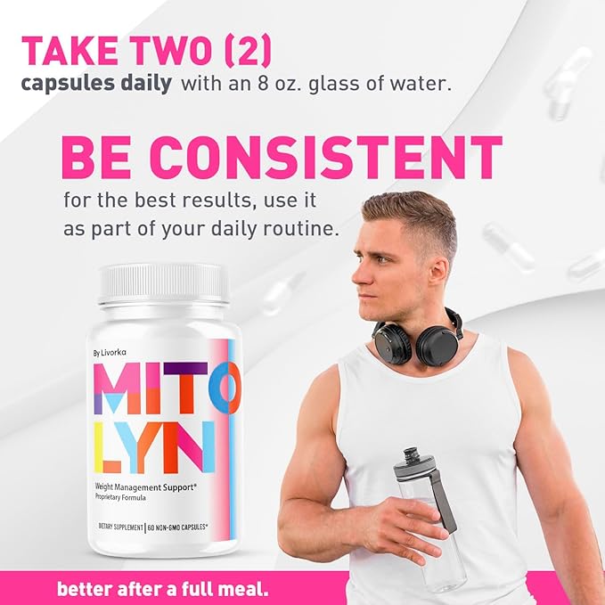 (3 Pack) Mitolyn Pills - Official Mitolyn Weight Pills Advanced Supplement Support - Maximum Strength Natural Mito Lyn Vitamins for Overall Health &amp Wellness Reviews 180 Capsules for 3 Months