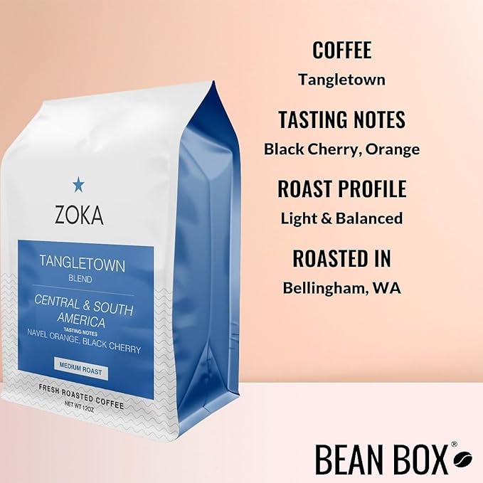 Bean Box Sampler - Roasted by Zoka 3-Pack Freshly Ground Coffee Gourmet Coffee