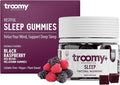 Troomy Sleep Gummies for Adults and Kids Great Tasting Black Raspberry Red Reishi Mushroom Easy Restful Natural Sleep Aid 60 Count