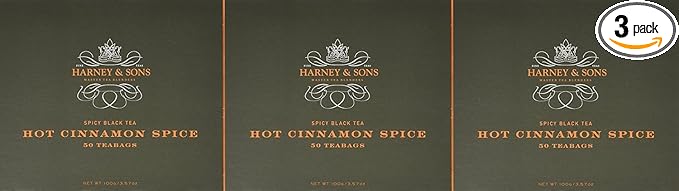 Harney &amp Sons Tea Hot Cinn Spice 50 Bg Pack of 3
