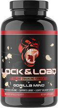 Gorilla Mind Lock &amp Load® - Semen Volume &amp Quality Support | Libido · Erection Quality · Pleasure | Sunflower Lecithin Pygeum L-Lysine | Licaps® Delivery | 180 Capsules