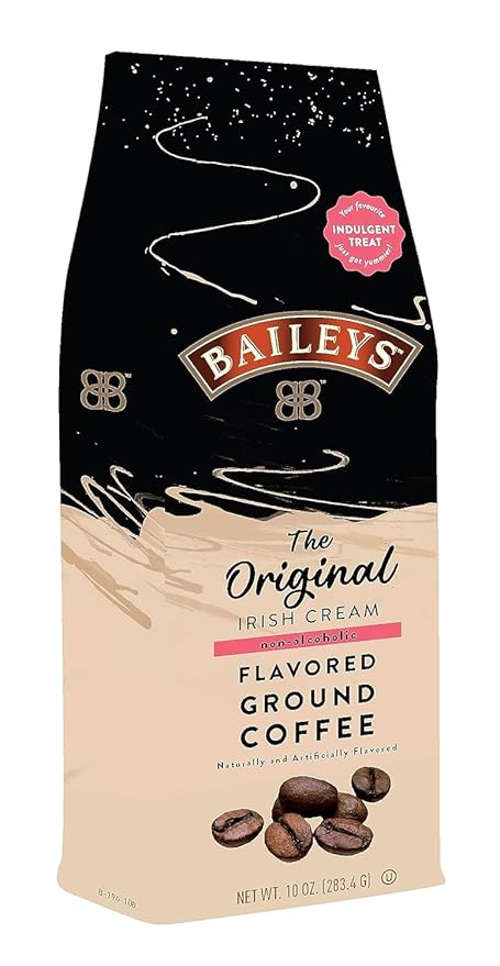 Baileys Original Irsh Cream Flavored Medium Roasted Ground Coffee - 10 Ounce Bag (Pack of 6)