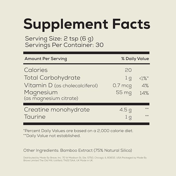 Ancient + Brave True Collagen &amp True Creatine Bundle - Premium Collagen Peptides + Advanced Creatine Formula - Supports Skin Hair Joints Strength &amp Recovery⁺ - 1-Month Supply