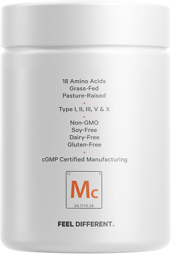 Codeage Multi Collagen Peptides Protein Capsules 5 Collagen Types Grass-Fed &amp Hydrolyzed Bovine Collagen Pills Supplement Ashwagandha Amla Berry Vitamins Collagen Peptides - 90 Capsules