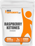 BulkSupplements.com Raspberry Ketones Powder - Raspberry Ketones Supplement Antioxidant Source - for Energy Support Gluten Free 500mg per Serving 1kg (2.2 lbs) (Pack of 1)