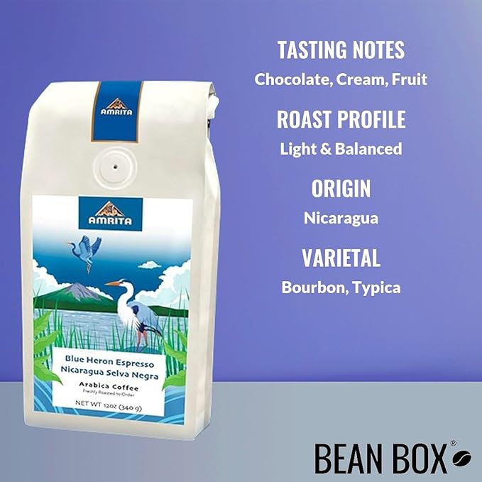 Bean Box Sampler - Roasted by Amrita Certified Pure 3-Pack Freshly Ground Coffee Gourmet Coffee