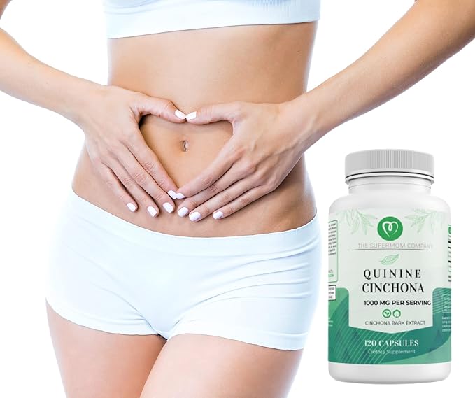 Quinine Cinchona Bark Extract 1000 mg – Herbal Supplement for Muscle &amp Leg Cramp Relief Digestive Support &amp Immune Health – 120 Capsules Non-GMO Made in USA (2 Bottles)
