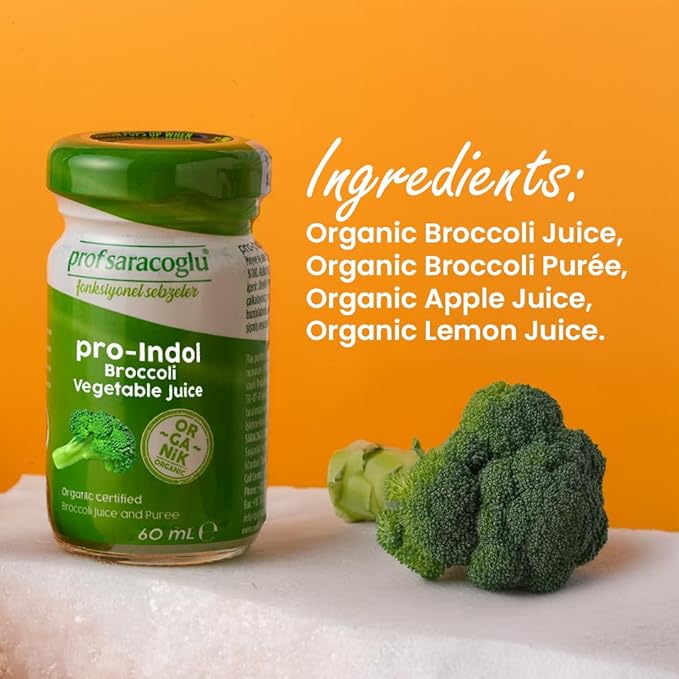 Prof Saracoglu Broccoli Shot + Parsley Lemon Shot | Plant-Based Wellness Bundle with Botanical Sprout &amp Herbal Juice Blend | Ready-to-Drink Daily Total 10 Herbal Shots