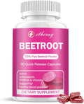 Beet Root Capsules - 1300mg Organic Pure Beetroot Beets Powder 60 Capsules-30 Days Supply | Natural &amp Vegan Supplement