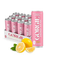 GORGIE Pink Lemonade -Tropical Variety Bundle Sugar-Free Natural Energy Drink Sparkling Healthy Energy Drinks- (2 packs of 12)