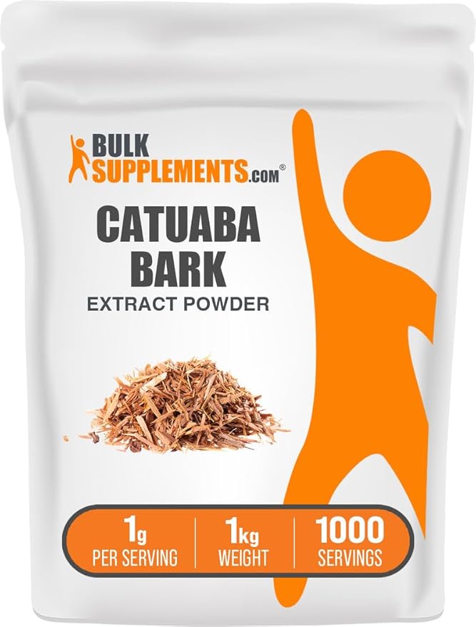 BulkSupplements.com Catuaba Bark Extract Powder - Catuaba Bark Powder Herbal Supplement - Vegan &amp Gluten Free 1g per Serving 1kg (2.2 lbs) (Pack of 1)