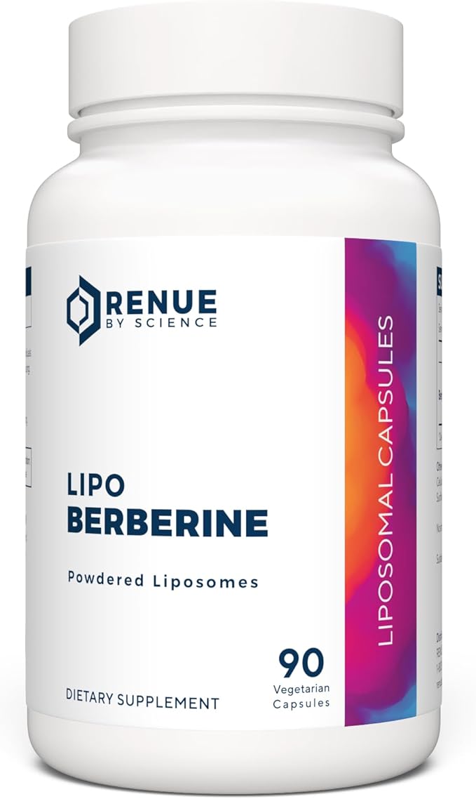 Renue By Science Berberine | 90 Berberine Supplement Capsules - 250mg Berberine per Serving | Bioavailable Formula for Increased Absorption | Non-GMO &amp Allergen Free | Manufactured in The USA