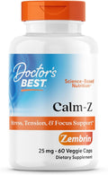 Doctor's Best Calm with Zembrin Stress &amp Mood Support 25mg Veggie Caps 60Count