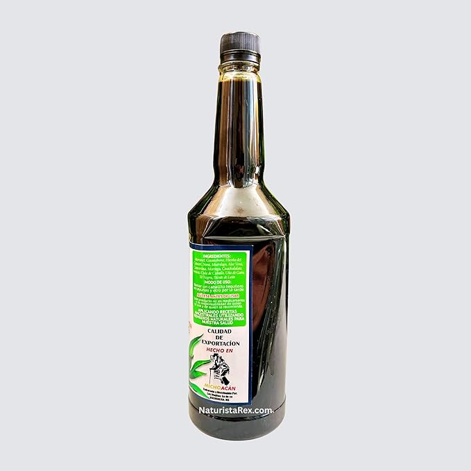 Los Viejitos Maguey Juice Michoacano REFORZADO Moronel Guanabana &amp 11 Herbs | Jugo de Maguey Reforzado Michoacano 33 oz (1 LT) Tonic Drink Dietary Supplement
