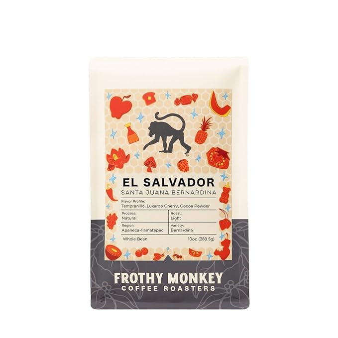 El Salvador Santa Juana Bernardina - Roasted by Frothy Monkey Coffee Roasters - Whole Bean Coffee - 5 Pound Bag