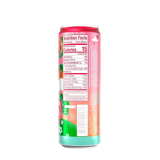 New Alani Energy Drinks Strawberry Sunrise Pink Slush Sherbet Swirl Flavors - Limited Edition Variety Pack-Sugar-Free Low-Calorie Energy Boost Drink 12 fl oz (Pack of 6)