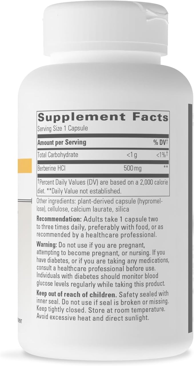 Integrative Therapeutics Berberine - Supports Metabolic Health &amp Cellular Energy Metabolism - Practitioner-Trusted Quality - Dairy-Free &amp Gluten-Free - 120 Capsules (120 Servings)
